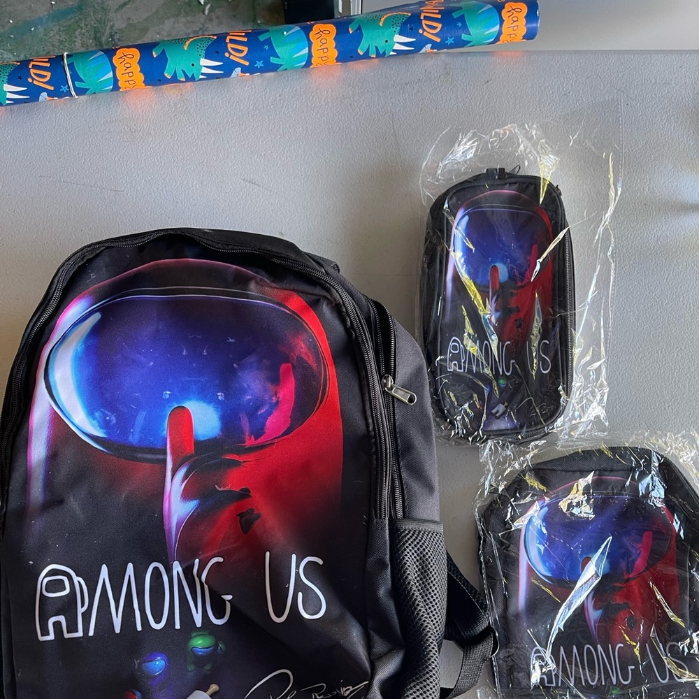 Among Us Backpack Set